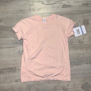 Athleta Girl pink shirt